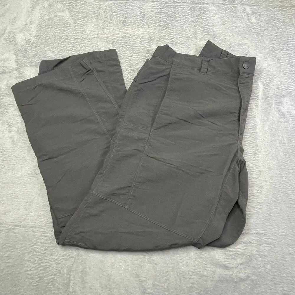 The North Face Nylon‎ Hiking Travel Pants Mens Sz 34 Gray Outdoor Gorpcore